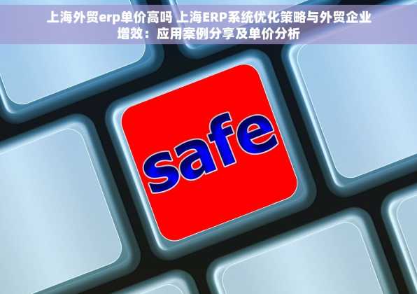上海外贸erp单价高吗 上海ERP系统优化策略与外贸企业增效：应用案例分享及单价分析