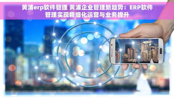 黄浦erp软件管理 黄浦企业管理新趋势：ERP软件管理实现精细化运营与业务提升