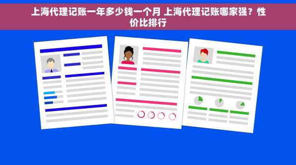 上海代理记账一年多少钱一个月 上海代理记账哪家强？性价比排行
