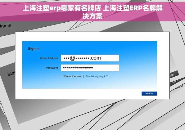 上海注塑erp哪家有名牌店 上海注塑ERP名牌解决方案