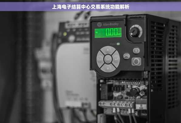 上海电子结算中心交易系统功能解析