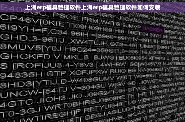 上海erp模具管理软件上海erp模具管理软件如何安装