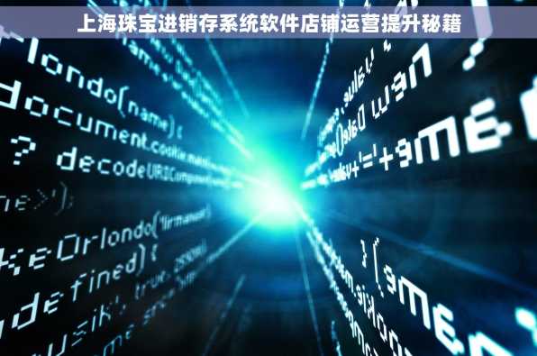 上海珠宝进销存系统软件店铺运营提升秘籍