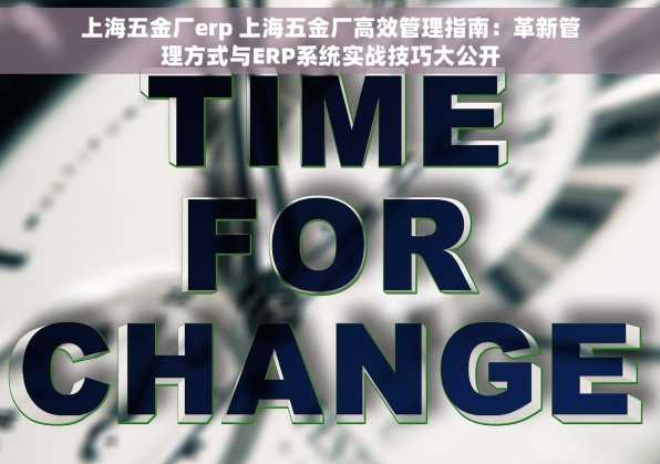 上海五金厂erp 上海五金厂高效管理指南：革新管理方式与ERP系统实战技巧大公开