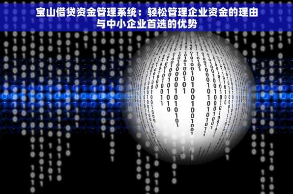 宝山借贷资金管理系统：轻松管理企业资金的理由与中小企业首选的优势