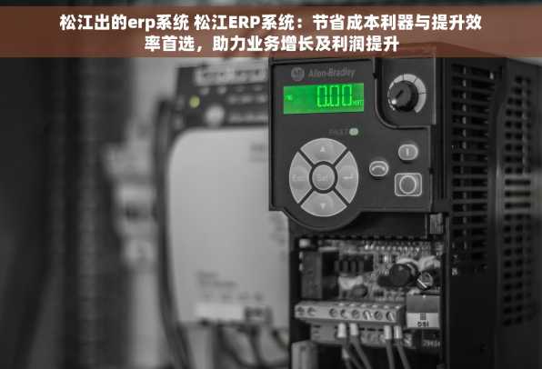 松江出的erp系统 松江ERP系统：节省成本利器与提升效率首选，助力业务增长及利润提升