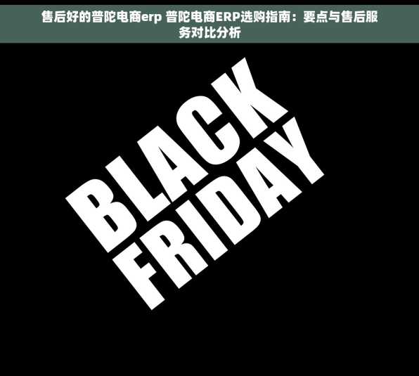 售后好的普陀电商erp 普陀电商ERP选购指南：要点与售后服务对比分析