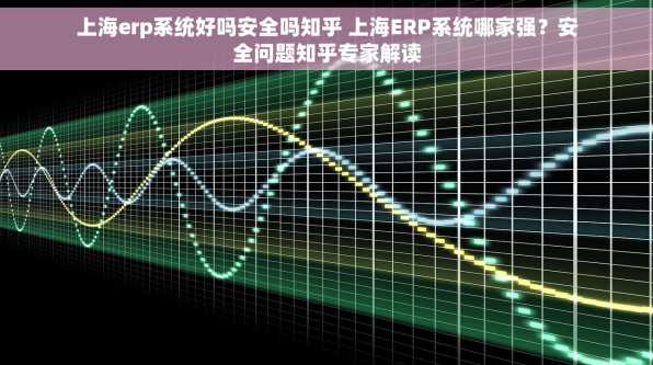 上海erp系统好吗安全吗知乎 上海ERP系统哪家强？安全问题知乎专家解读