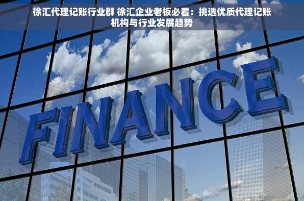 徐汇代理记账行业群 徐汇企业老板必看：挑选优质代理记账机构与行业发展趋势