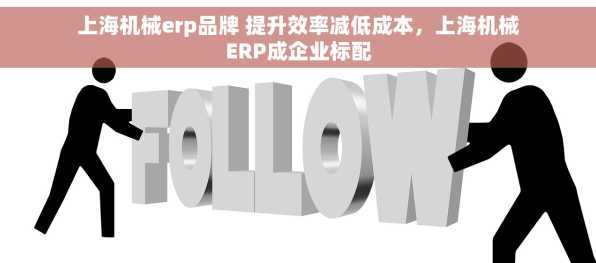 上海机械erp品牌 提升效率减低成本，上海机械ERP成企业标配