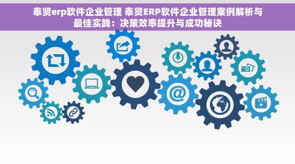 奉贤erp软件企业管理 奉贤ERP软件企业管理案例解析与最佳实践：决策效率提升与成功秘诀