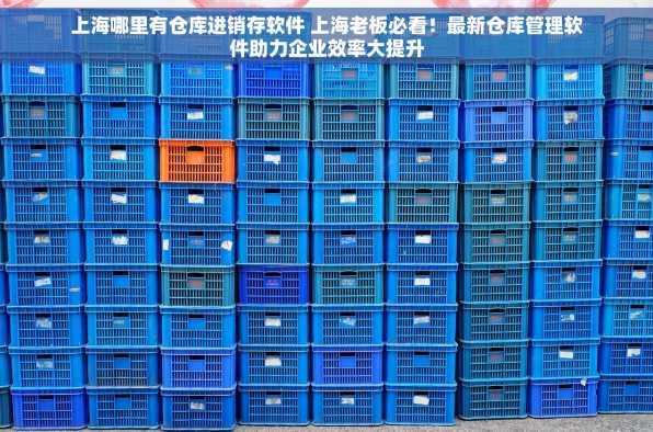 上海哪里有仓库进销存软件 上海老板必看！最新仓库管理软件助力企业效率大提升