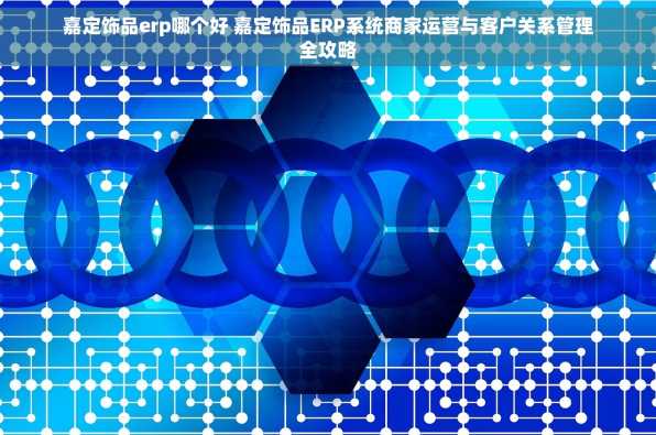 嘉定饰品erp哪个好 嘉定饰品ERP系统商家运营与客户关系管理全攻略