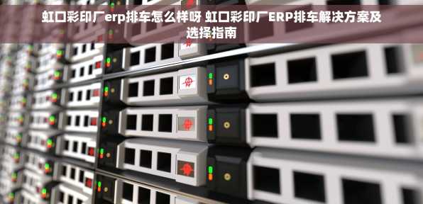 虹口彩印厂erp排车怎么样呀 虹口彩印厂ERP排车解决方案及选择指南