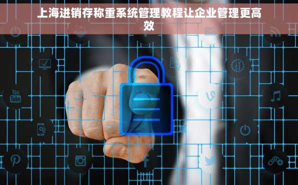 上海进销存称重系统管理教程让企业管理更高效