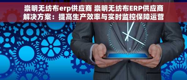 崇明无纺布erp供应商 崇明无纺布ERP供应商解决方案：提高生产效率与实时监控保障运营顺畅