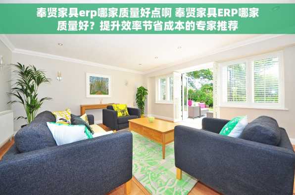 奉贤家具erp哪家质量好点啊 奉贤家具ERP哪家质量好？提升效率节省成本的专家推荐