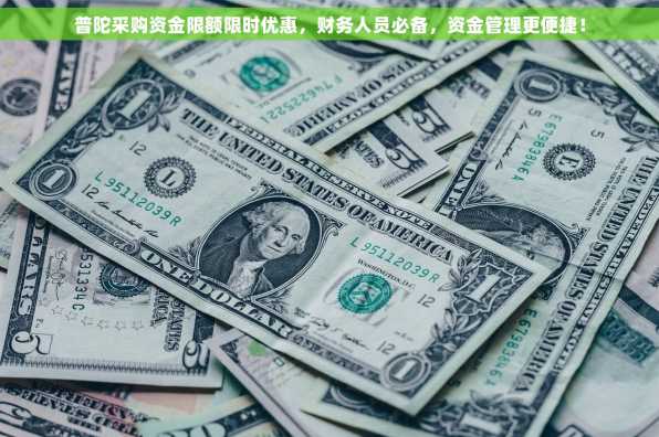 普陀采购资金限额限时优惠，财务人员必备，资金管理更便捷！