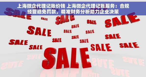 上海微企代理记账价钱 上海微企代理记账服务：合规经营避免罚款，精准财务分析助力企业决策