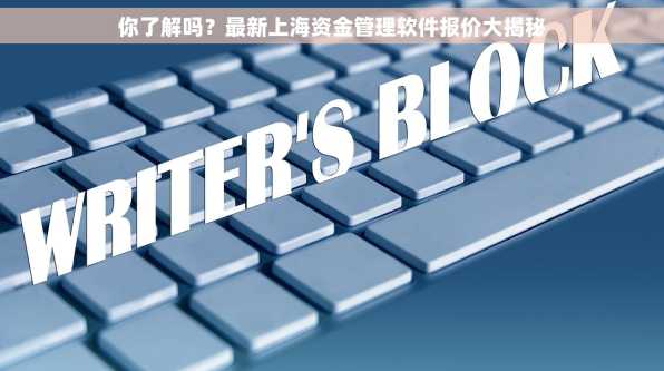 你了解吗？最新上海资金管理软件报价大揭秘