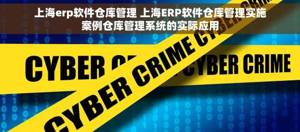 上海erp软件仓库管理 上海ERP软件仓库管理实施案例仓库管理系统的实际应用