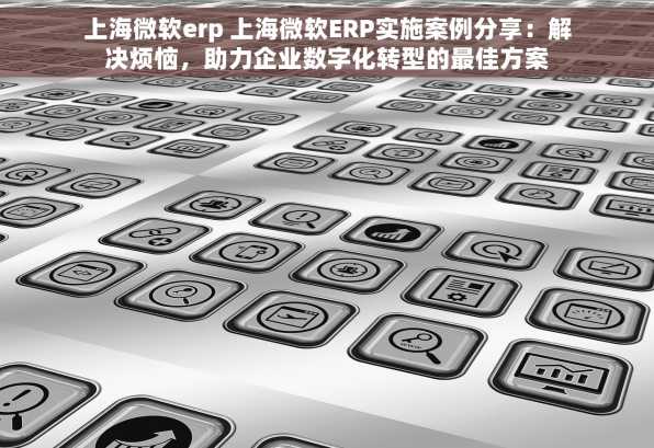 上海微软erp 上海微软ERP实施案例分享：解决烦恼，助力企业数字化转型的最佳方案