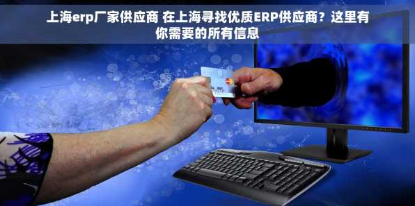 上海erp厂家供应商 在上海寻找优质ERP供应商？这里有你需要的所有信息