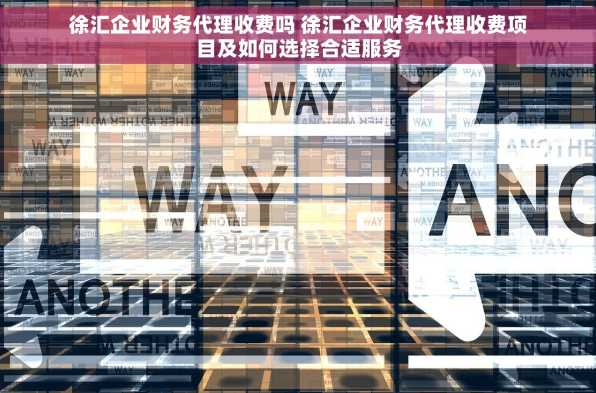 徐汇企业财务代理收费吗 徐汇企业财务代理收费项目及如何选择合适服务
