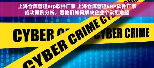 上海仓库管理erp软件厂家 上海仓库管理ERP软件厂家成功案例分析，看他们如何解决企业个常见难题