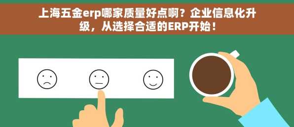 上海五金erp哪家质量好点啊？企业信息化升级，从选择合适的ERP开始！