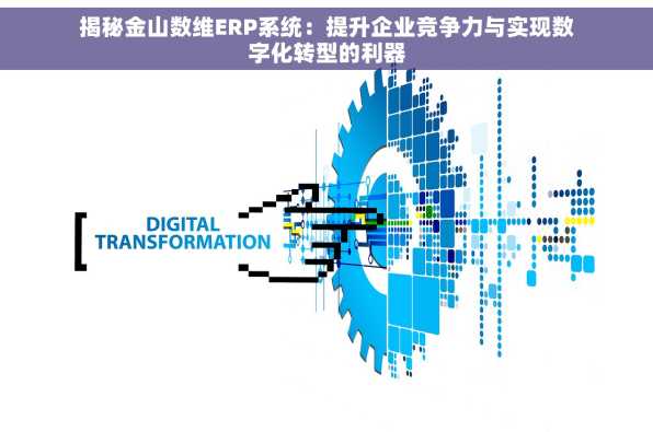 揭秘金山数维ERP系统：提升企业竞争力与实现数字化转型的利器