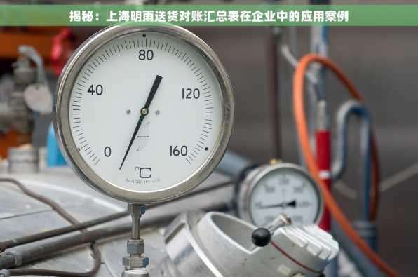 揭秘：上海明雨送货对账汇总表在企业中的应用案例
