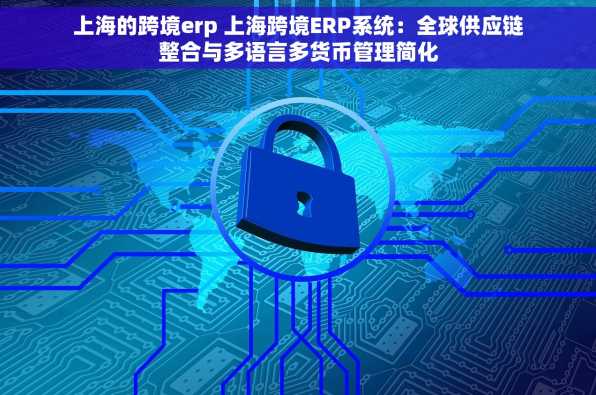 上海的跨境erp 上海跨境ERP系统：全球供应链整合与多语言多货币管理简化