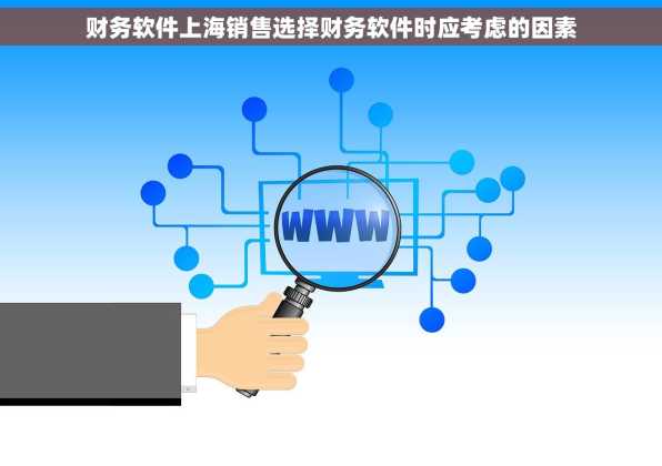 财务软件上海销售选择财务软件时应考虑的因素