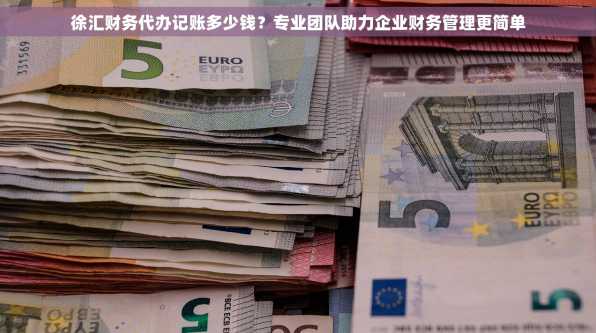 徐汇财务代办记账多少钱？专业团队助力企业财务管理更简单