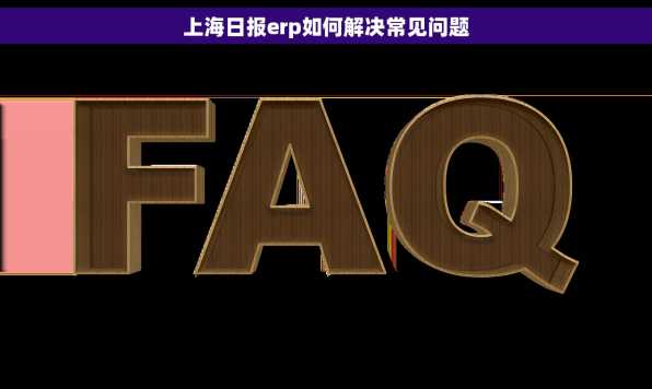 上海日报erp如何解决常见问题