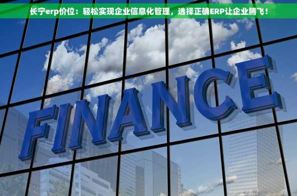 长宁erp价位：轻松实现企业信息化管理，选择正确ERP让企业腾飞！