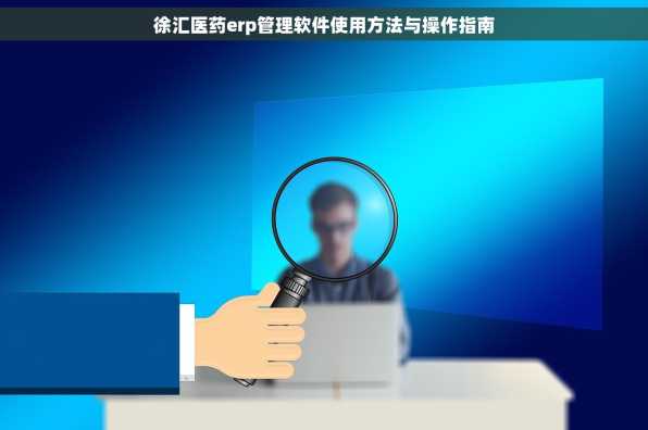 徐汇医药erp管理软件使用方法与操作指南