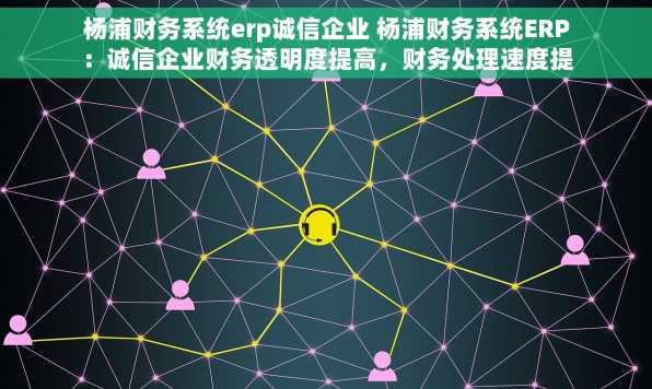 杨浦财务系统erp诚信企业 杨浦财务系统ERP：诚信企业财务透明度提高，财务处理速度提升%
