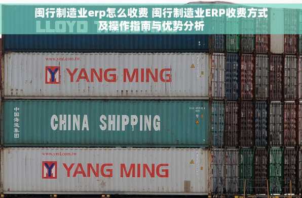 闽行制造业erp怎么收费 闽行制造业ERP收费方式及操作指南与优势分析
