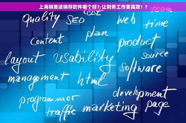上海销售进销存软件哪个好？让财务工作更高效！?