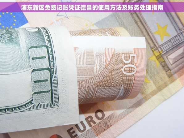浦东新区免费记账凭证德昌的使用方法及账务处理指南