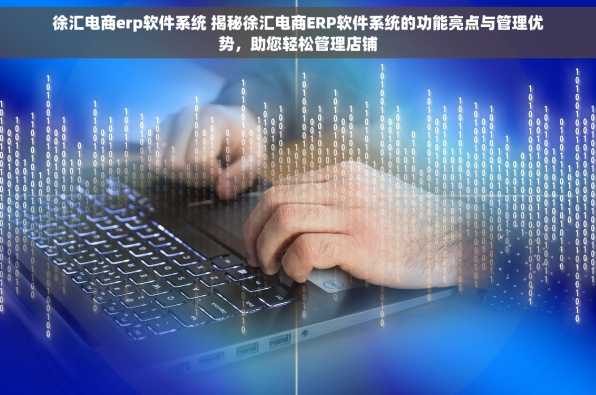 徐汇电商erp软件系统 揭秘徐汇电商ERP软件系统的功能亮点与管理优势，助您轻松管理店铺