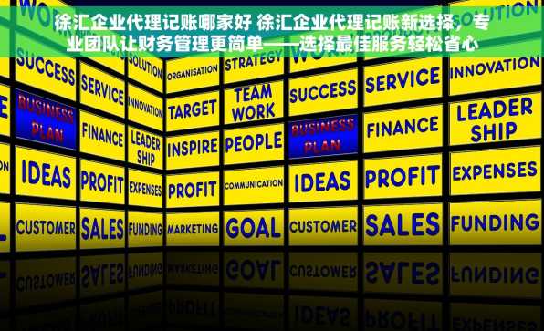 徐汇企业代理记账哪家好 徐汇企业代理记账新选择，专业团队让财务管理更简单——选择最佳服务轻松省心管理财务