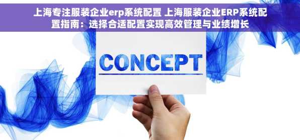 上海专注服装企业erp系统配置 上海服装企业ERP系统配置指南：选择合适配置实现高效管理与业绩增长