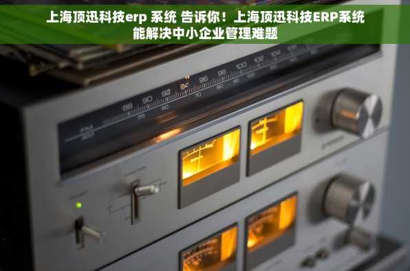 上海顶迅科技erp 系统 告诉你！上海顶迅科技ERP系统能解决中小企业管理难题