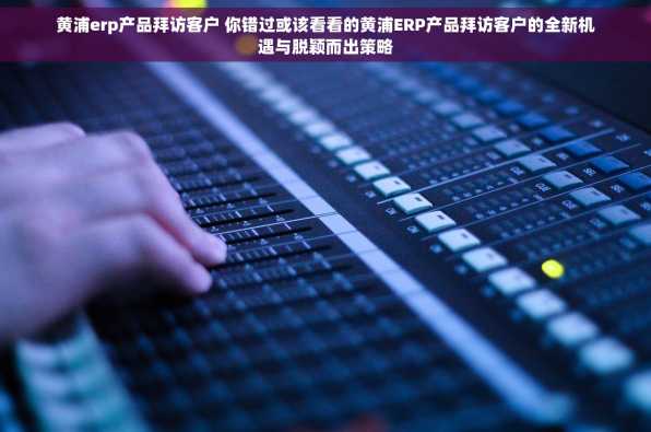 黄浦erp产品拜访客户 你错过或该看看的黄浦ERP产品拜访客户的全新机遇与脱颖而出策略
