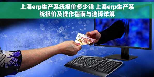上海erp生产系统报价多少钱 上海erp生产系统报价及操作指南与选择详解