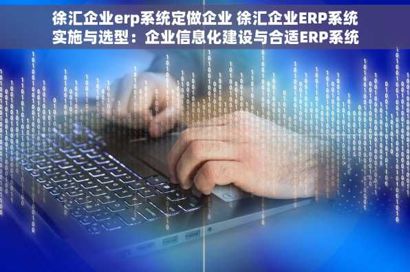 徐汇企业erp系统定做企业 徐汇企业ERP系统实施与选型：企业信息化建设与合适ERP系统选择指南