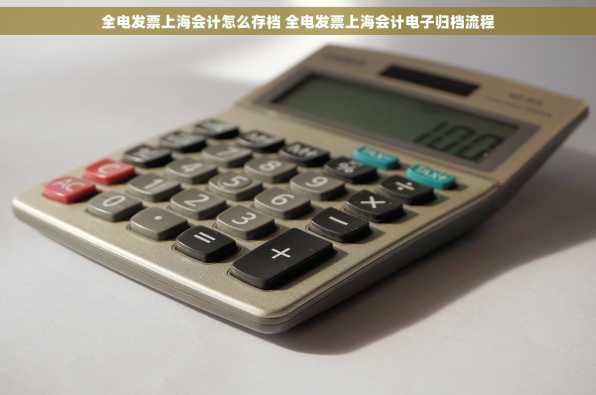 全电发票上海会计怎么存档 全电发票上海会计电子归档流程